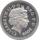 2008 SILVER PROOF ONE POUND COIN - WORLD COINS - Cambridgeshire Coins