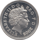 2008 SILVER PROOF ONE POUND COIN - WORLD COINS - Cambridgeshire Coins