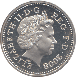 2008 SILVER PROOF ONE POUND COIN - WORLD COINS - Cambridgeshire Coins