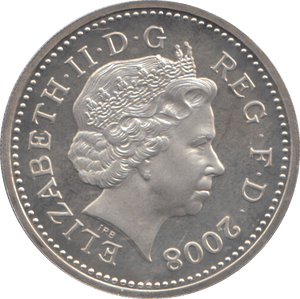 2008 SILVER PROOF ONE POUND COIN - WORLD COINS - Cambridgeshire Coins