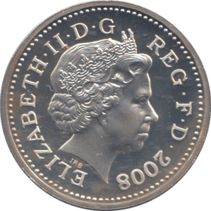 2008 SILVER PROOF ONE POUND COIN - WORLD COINS - Cambridgeshire Coins