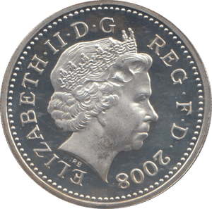 2008 SILVER PROOF ONE POUND COIN - WORLD COINS - Cambridgeshire Coins