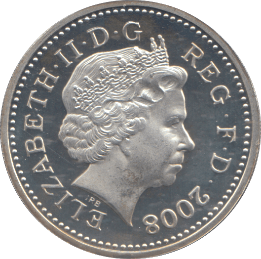 2008 SILVER PROOF ONE POUND COIN - WORLD COINS - Cambridgeshire Coins