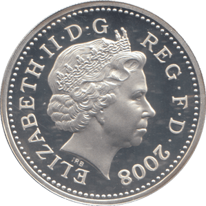 2008 SILVER PROOF ONE POUND COIN - WORLD COINS - Cambridgeshire Coins