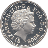 2008 SILVER PROOF ONE POUND COIN - WORLD COINS - Cambridgeshire Coins