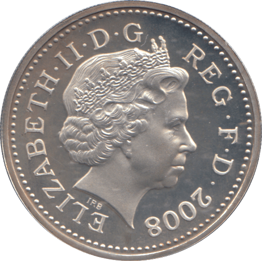 2008 SILVER PROOF ONE POUND COIN - WORLD COINS - Cambridgeshire Coins