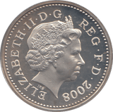 2008 SILVER PROOF ONE POUND COIN - WORLD COINS - Cambridgeshire Coins