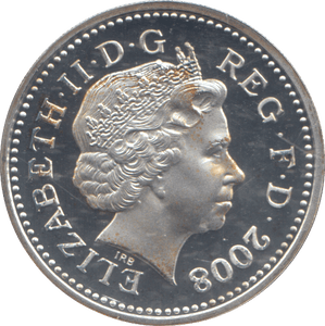 2008 SILVER PROOF ONE POUND COIN - WORLD COINS - Cambridgeshire Coins