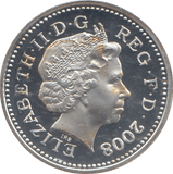 2008 SILVER PROOF ONE POUND COIN - WORLD COINS - Cambridgeshire Coins