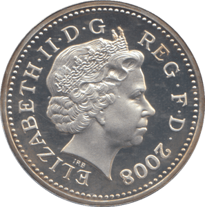2008 SILVER PROOF ONE POUND COIN - WORLD COINS - Cambridgeshire Coins