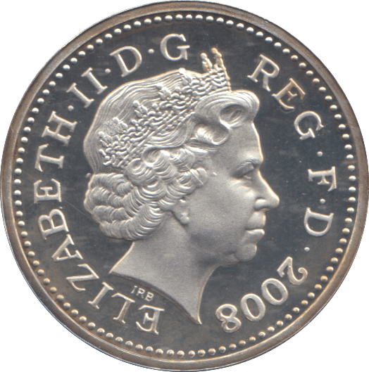 2008 SILVER PROOF ONE POUND COIN - WORLD COINS - Cambridgeshire Coins