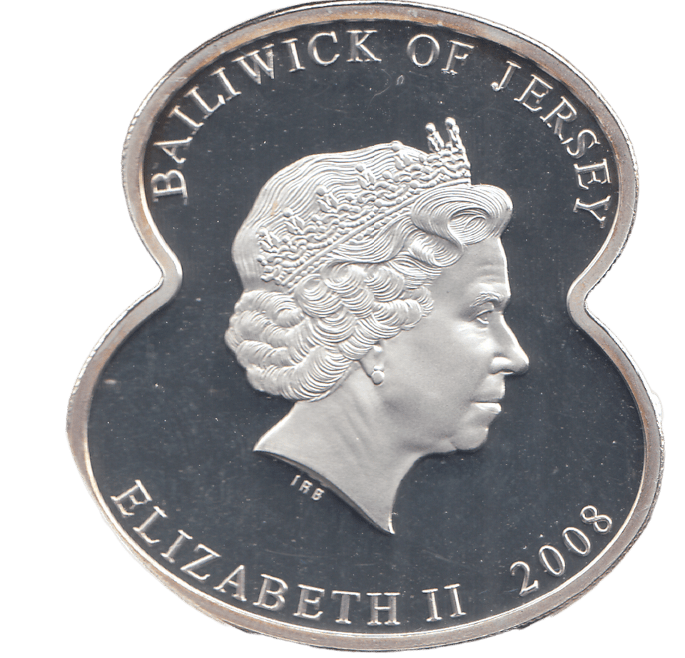 2008 SILVER PROOF POPPY SHAPED 5 POUNDS - WORLD COINS - Cambridgeshire Coins