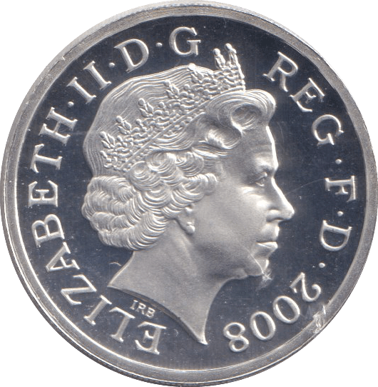 2008 SILVER PROOF SHIELD ONE POUND - £1 Silver Proof - Cambridgeshire Coins