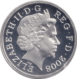 2008 SILVER PROOF SHIELD ONE POUND - £1 Silver Proof - Cambridgeshire Coins