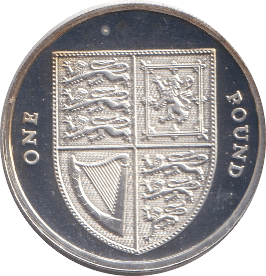 2008 SILVER PROOF SHIELD ONE POUND - £1 Silver Proof - Cambridgeshire Coins