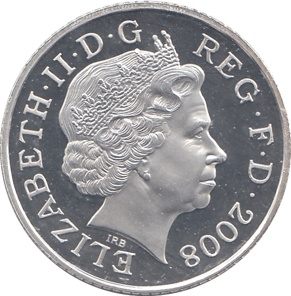 2008 SILVER PROOF TEN PENCE - Silver Proof - Cambridgeshire Coins