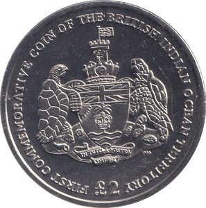 2009 2 POUND FIRST COMMEMORATIVE COIN OF THE BRITISH INDIAN OCEAN TERRITORY - WORLD COINS - Cambridgeshire Coins