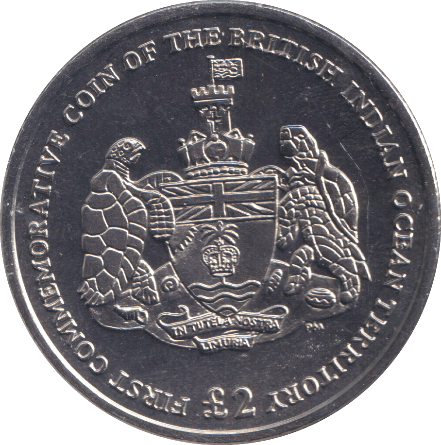 2009 2 POUND FIRST COMMEMORATIVE COIN OF THE BRITISH INDIAN OCEAN TERRITORY - WORLD COINS - Cambridgeshire Coins