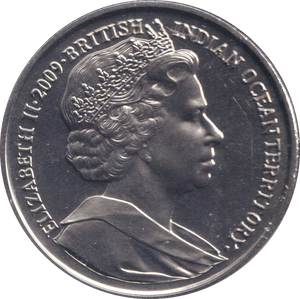 2009 2 POUND FIRST COMMEMORATIVE COIN OF THE BRITISH INDIAN OCEAN TERRITORY - WORLD COINS - Cambridgeshire Coins