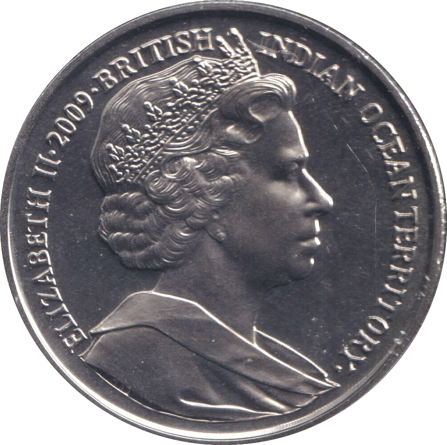 2009 2 POUND FIRST COMMEMORATIVE COIN OF THE BRITISH INDIAN OCEAN TERRITORY - WORLD COINS - Cambridgeshire Coins