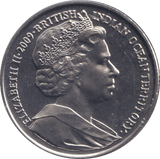 2009 2 POUND FIRST COMMEMORATIVE COIN OF THE BRITISH INDIAN OCEAN TERRITORY - WORLD COINS - Cambridgeshire Coins