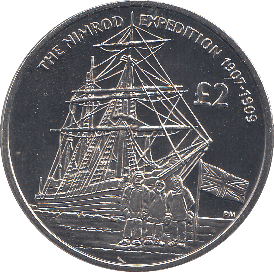 2009 2 POUND THE NIMROD EXPEDITION ( BU ) - WORLD COINS - Cambridgeshire Coins