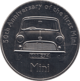 2009 50 YEARS OF THE MINI COMMEMORATIVE MEDALLION - MEDALS & MEDALLIONS - Cambridgeshire Coins
