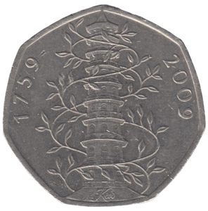 2009 50P KEW GARDEN A1 - 50P CIRCULATED - Cambridgeshire Coins