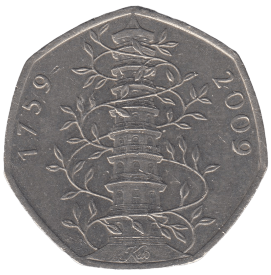 2009 50P KEW GARDEN A1 - 50P CIRCULATED - Cambridgeshire Coins