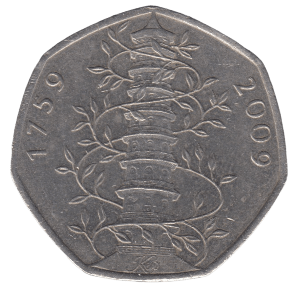 2009 50P KEW GARDEN A3 - 50P CIRCULATED - Cambridgeshire Coins