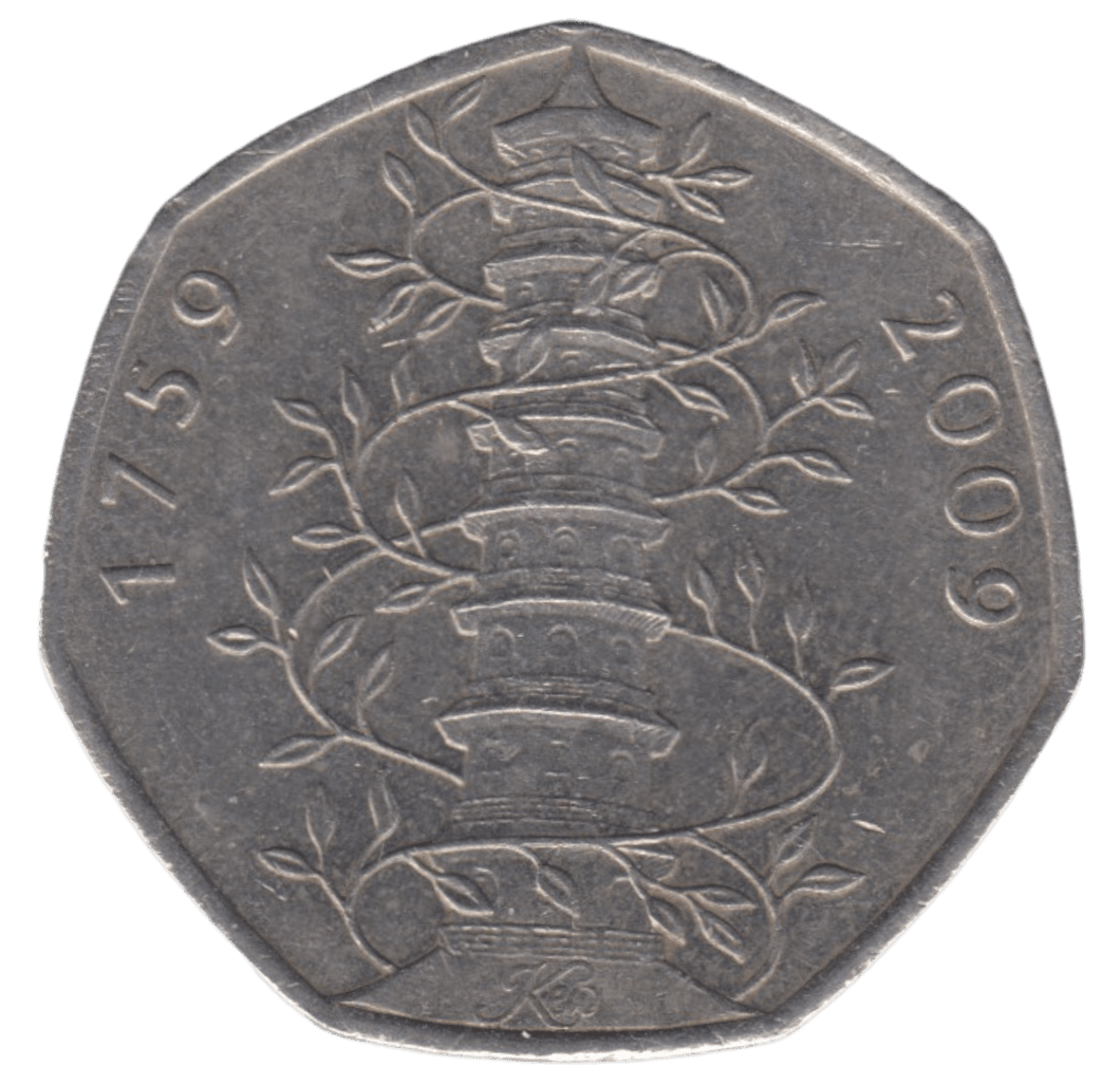 2009 50P KEW GARDEN A3 - 50P CIRCULATED - Cambridgeshire Coins
