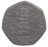 2009 50P KEW GARDEN A3 - 50P CIRCULATED - Cambridgeshire Coins