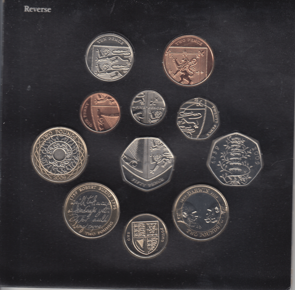 2009 BRILLIANT UNCIRCULATED COIN YEAR SET - Brilliant Uncirculated Year Sets - Cambridgeshire Coins
