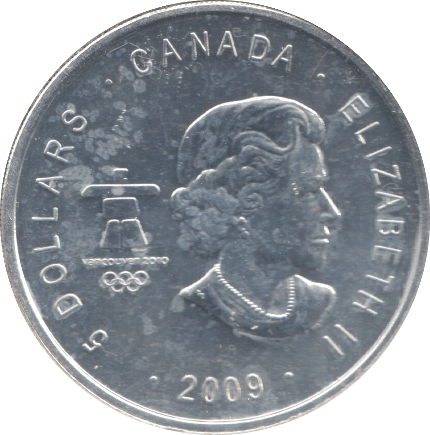 2009 CANADA FIVE DOLLARS 1OZ FINE SILVER - SILVER 1 oz COINS - Cambridgeshire Coins
