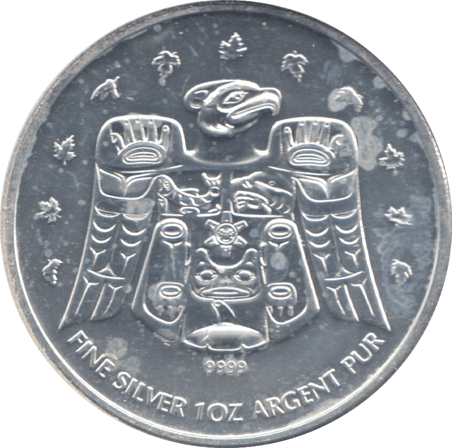 2009 CANADA FIVE DOLLARS 1OZ FINE SILVER - SILVER 1 oz COINS - Cambridgeshire Coins