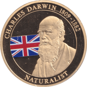 2009 CHARLES DARWIN MEDALLION THE GREATEST BRITONS - MEDALS & MEDALLIONS - Cambridgeshire Coins