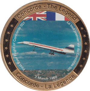 2009 CONCORDE THE LEGEND MEDALLION - MEDALS & MEDALLIONS - Cambridgeshire Coins