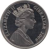 2009 CROWN GIBRALTAR - WORLD COINS - Cambridgeshire Coins