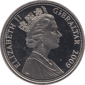2009 CROWN GIBRALTAR - WORLD COINS - Cambridgeshire Coins