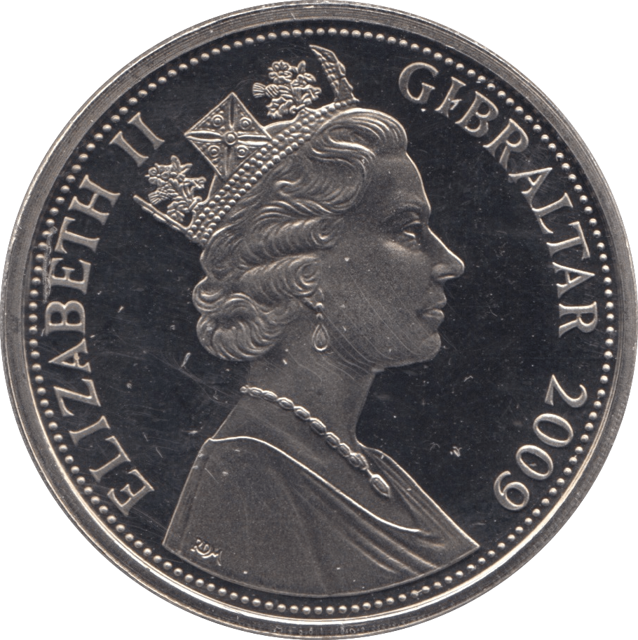 2009 CROWN GIBRALTAR - WORLD COINS - Cambridgeshire Coins