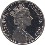 2009 CROWN GIBRALTAR - WORLD COINS - Cambridgeshire Coins