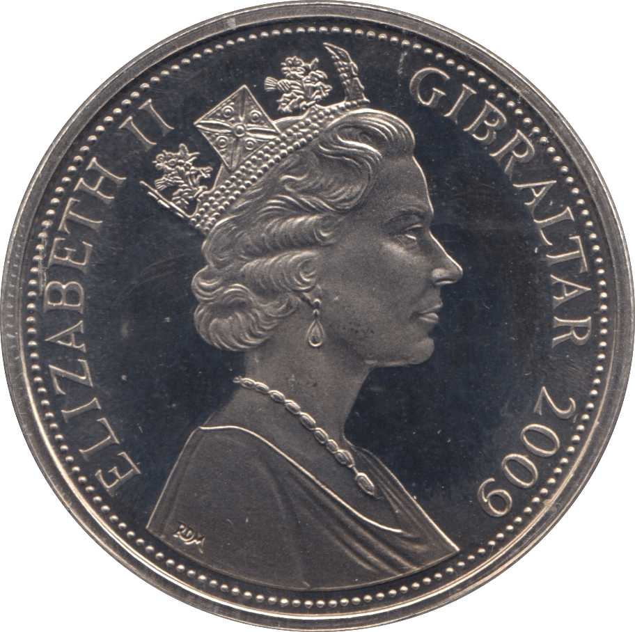 2009 CROWN GIBRALTAR - WORLD COINS - Cambridgeshire Coins