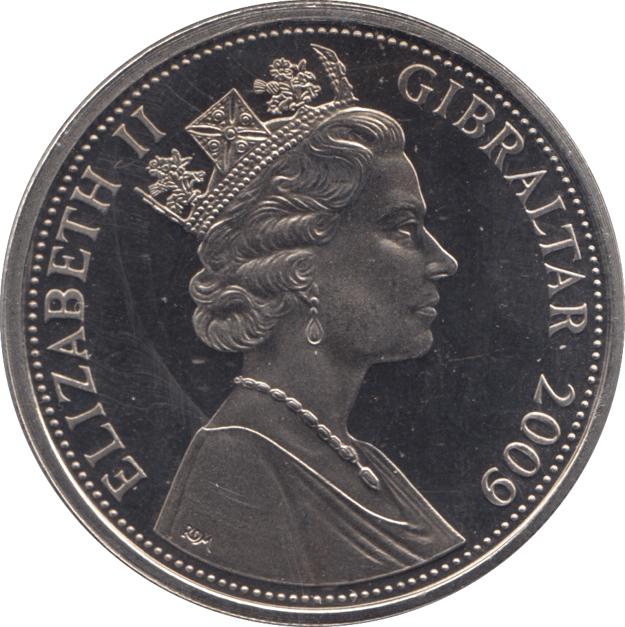 2009 CROWN GIBRALTAR - WORLD COINS - Cambridgeshire Coins