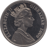 2009 CROWN GIBRALTAR - WORLD COINS - Cambridgeshire Coins