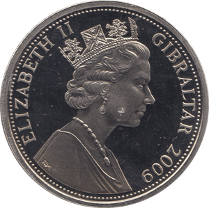 2009 CROWN GIBRALTAR - WORLD COINS - Cambridgeshire Coins