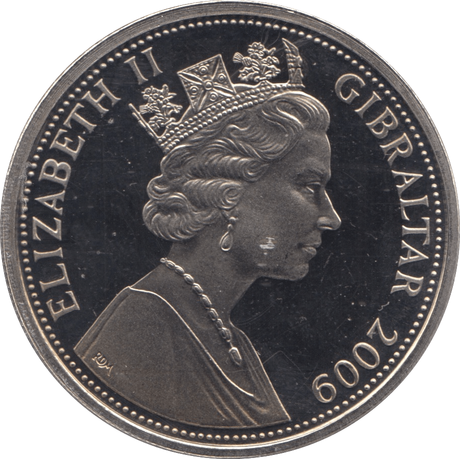 2009 CROWN GIBRALTAR - WORLD COINS - Cambridgeshire Coins
