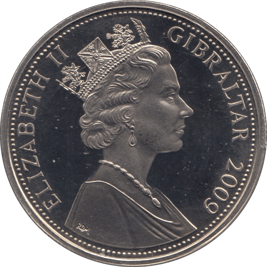 2009 CROWN GIBRALTAR - WORLD COINS - Cambridgeshire Coins