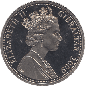 2009 CROWN GIBRALTAR - WORLD COINS - Cambridgeshire Coins