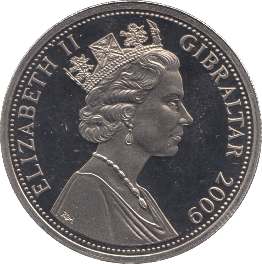 2009 CROWN GIBRALTAR - WORLD COINS - Cambridgeshire Coins