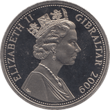 2009 CROWN GIBRALTAR - WORLD COINS - Cambridgeshire Coins